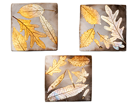 Falling Leaves Single Tiles Approximate Size: 4 1/2" x 4 1/2" each